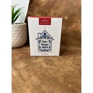 Hallmark 'New Home' Porcelain House Shape Dated Ornament-2023 New In Box